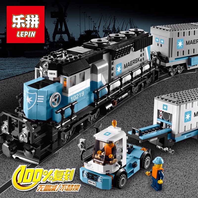 เลโก้ LEPIN Creators ชุดรถไฟขนส่ง Maersk Train จำนวน 1,234 ชิ้น