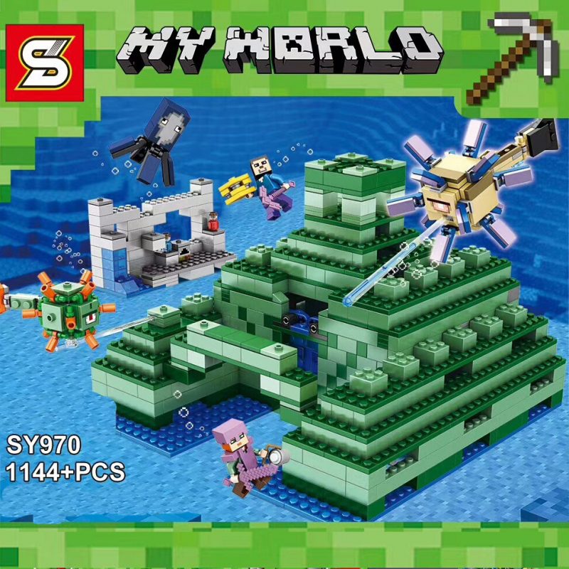 ตัวต่อมายคราฟชุดเมืองใต้มหาสมุทร SY LELE Minecraft the Ocean Monument